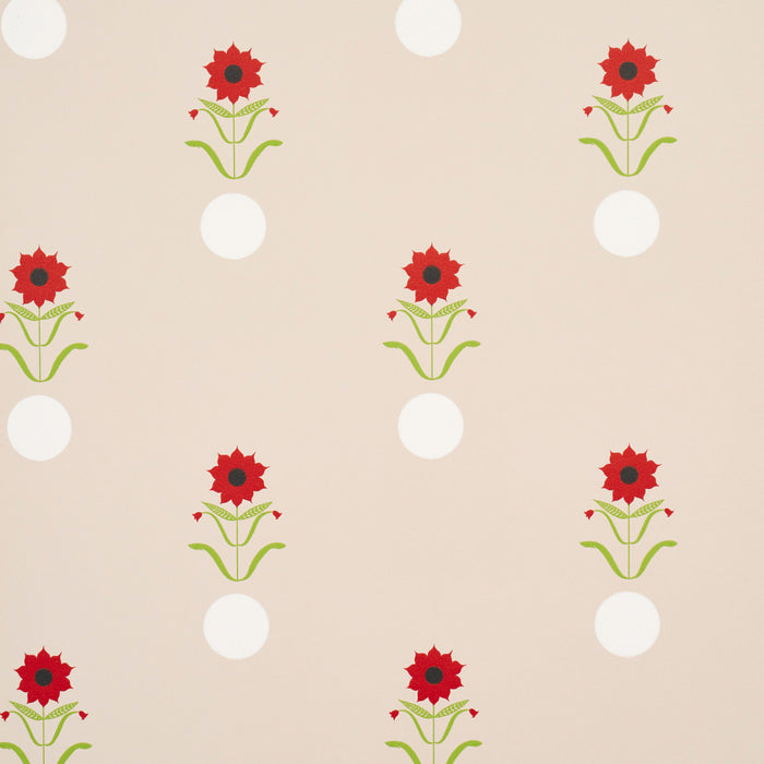 Schumacher Forget Me Dots Neutral Wallpaper 5015880