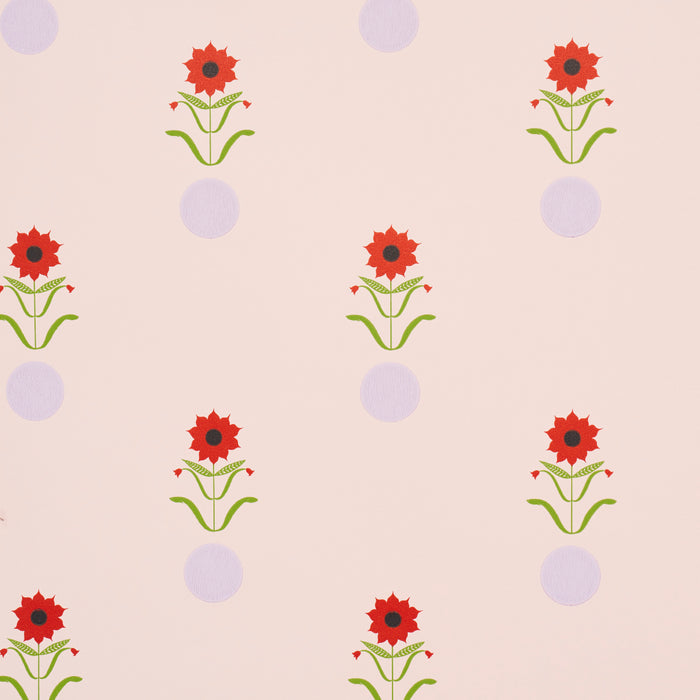 Schumacher Forget Me Dots Pink Wallpaper 5015881