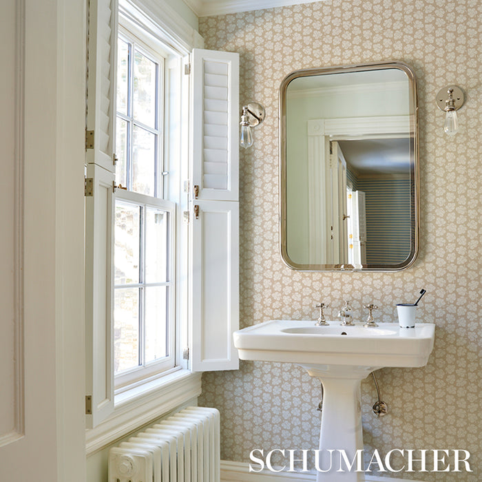 Schumacher Olive Neutral Wallpaper Sample 5015921