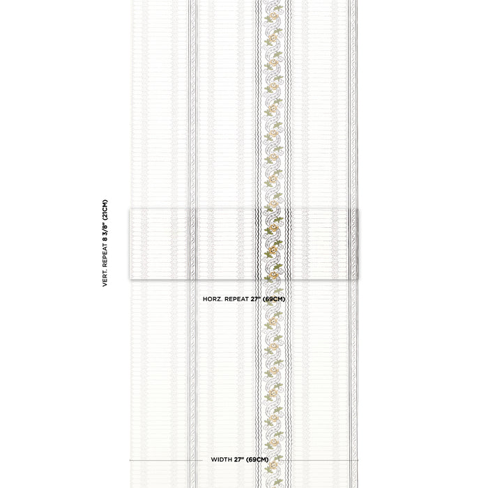 Schumacher Serena Stripe Ochre Wallpaper 5015931