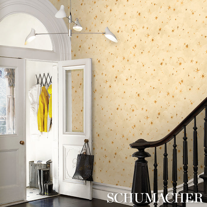 Schumacher Luminaries Sunbeam Wallpaper Sample 5016011