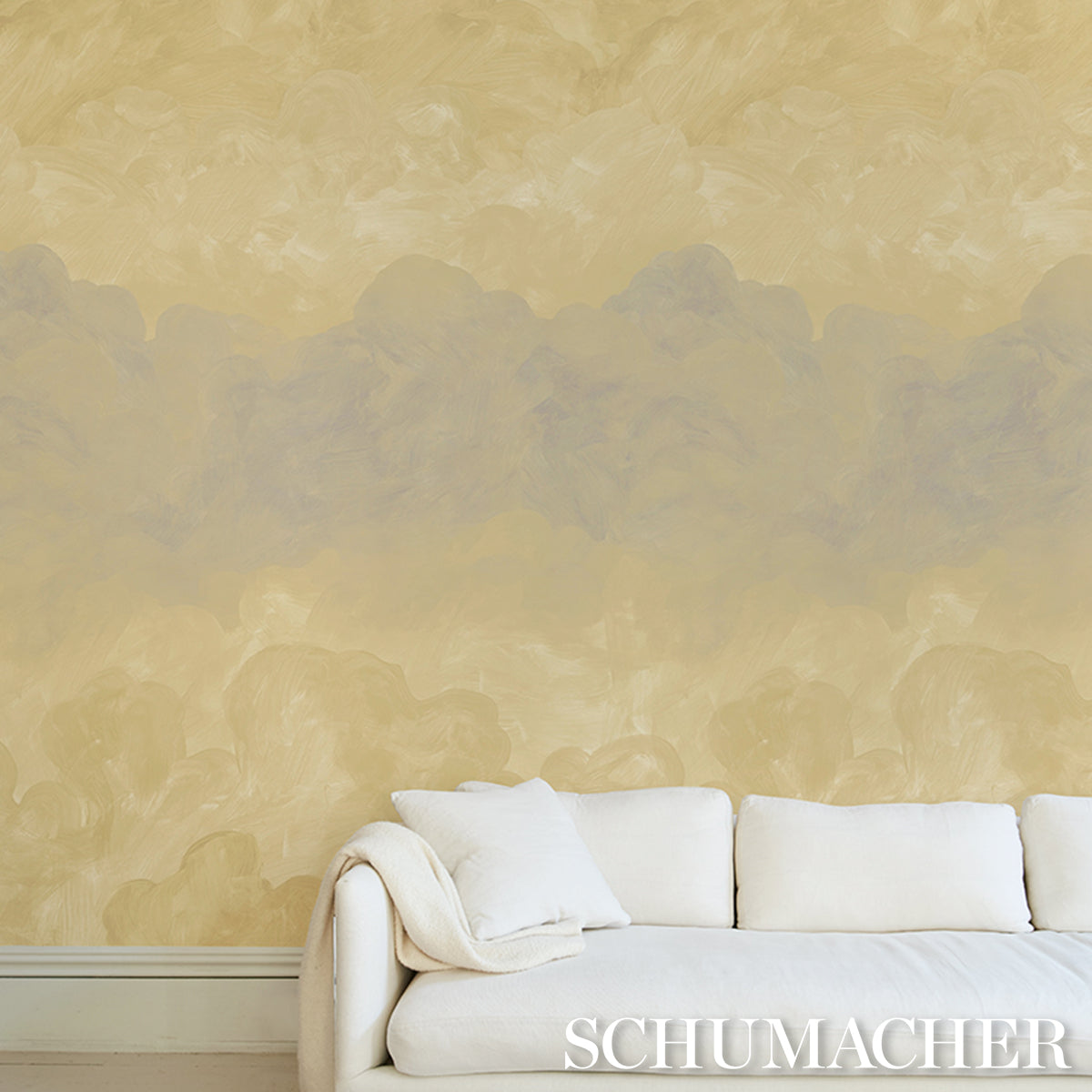 Schumacher Painted Sky Sunbeam Wallpaper 5016020