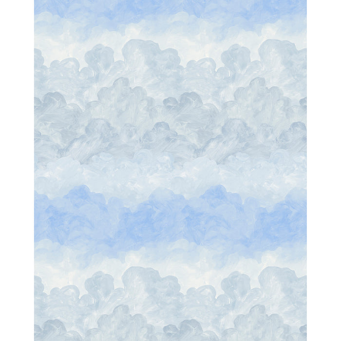 Schumacher Painted Sky Clear Blue Wallpaper 5016021