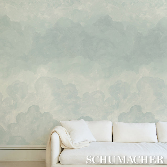 Schumacher Painted Sky Air Wallpaper Sample 5016022