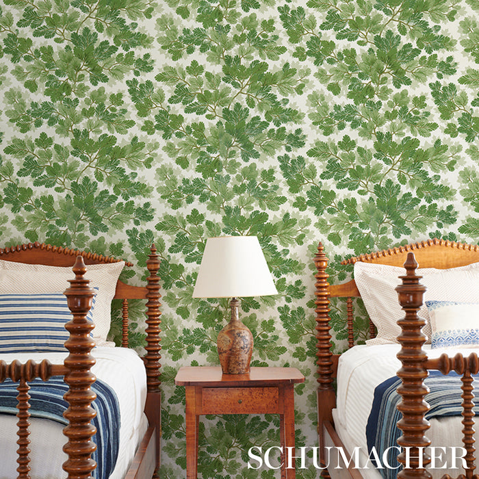 Schumacher Covey Hedge Sage Wallpaper 5016072