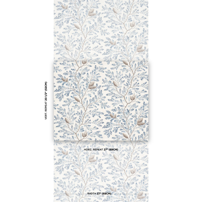 Schumacher Pinewood Winter Wallpaper Sample 5016091