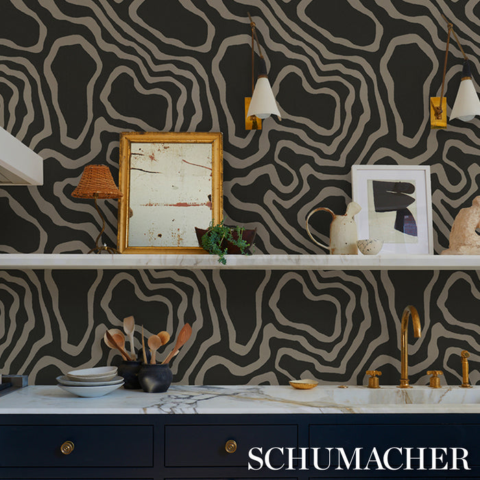 Schumacher Mesa Carbon Wallpaper 5016102