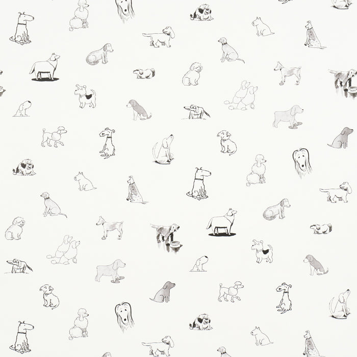 Schumacher Good Dogs Everywhere Black & White Wallpaper 5016130