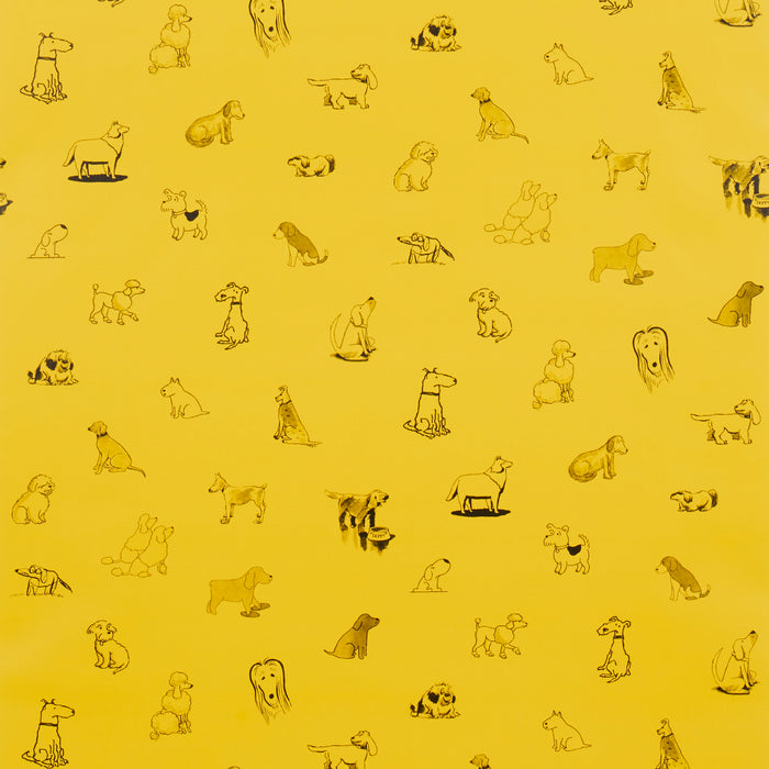 Schumacher Good Dogs Everywhere Taxi-Cab Yellow Wallpaper Sample 5016131