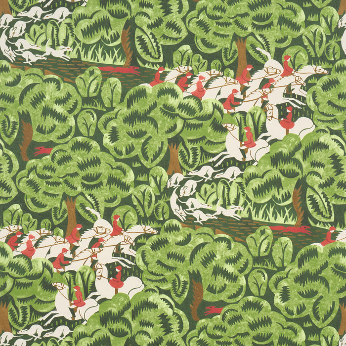 Schumacher Margaret Schloeman's Fox Chase Forest Wallpaper Sample 5016150