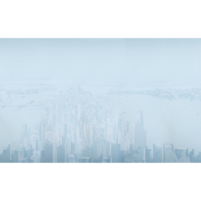 Schumacher Pascal Campion's New York Skyline Blue Wallpaper 5016190