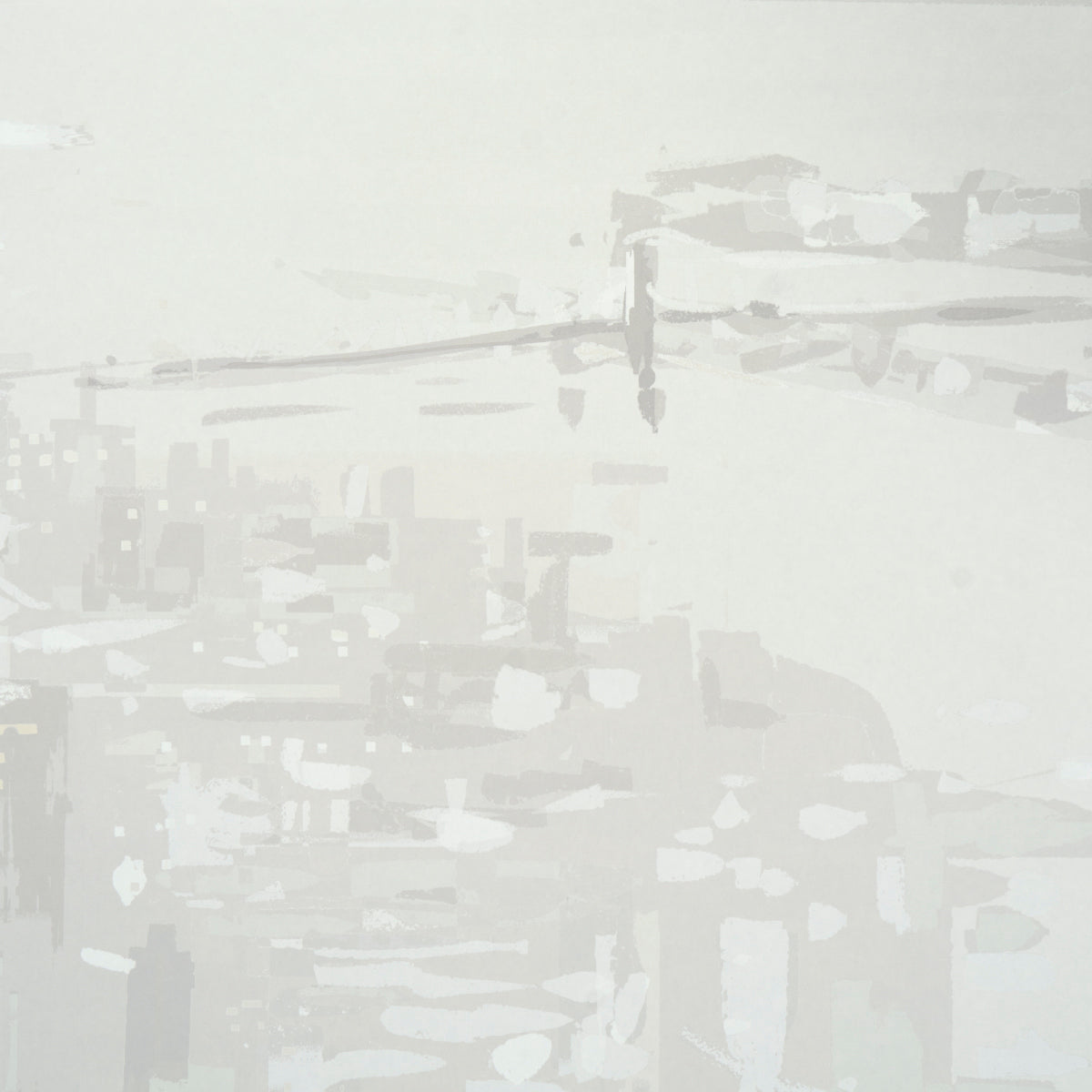 Schumacher Pascal Campion's New York Skyline Soft Gray Wallpaper 5016192