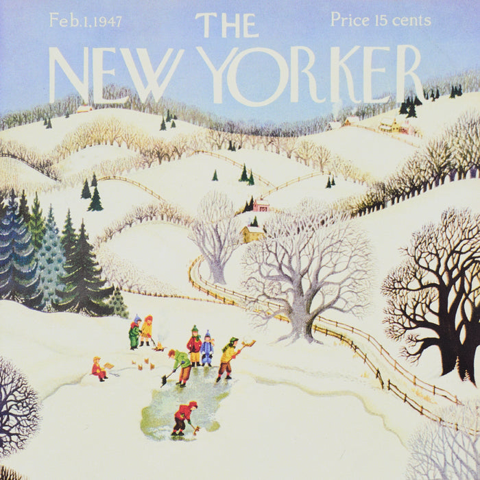 Schumacher The New Yorker Seasonal Covers Multicolor Wallpaper Sample 5016200