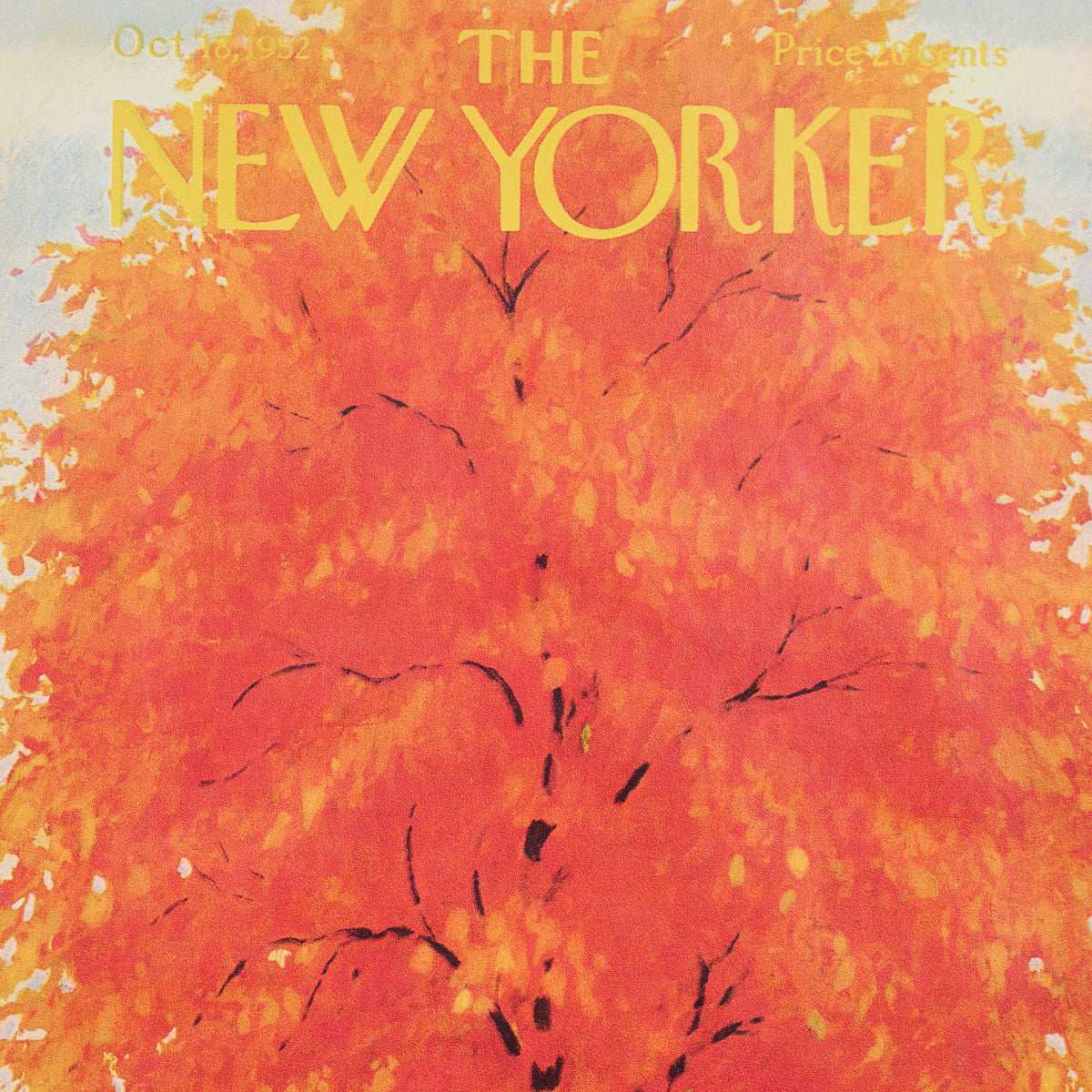 Schumacher The New Yorker Seasonal Covers Multicolor Wallpaper Sample 5016200