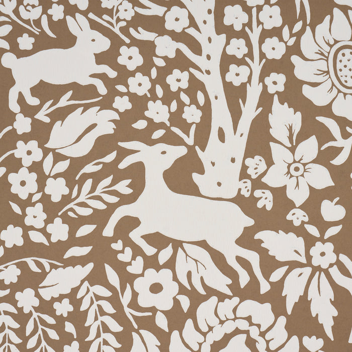 Schumacher Deerfield Mocha Wallpaper 5016260