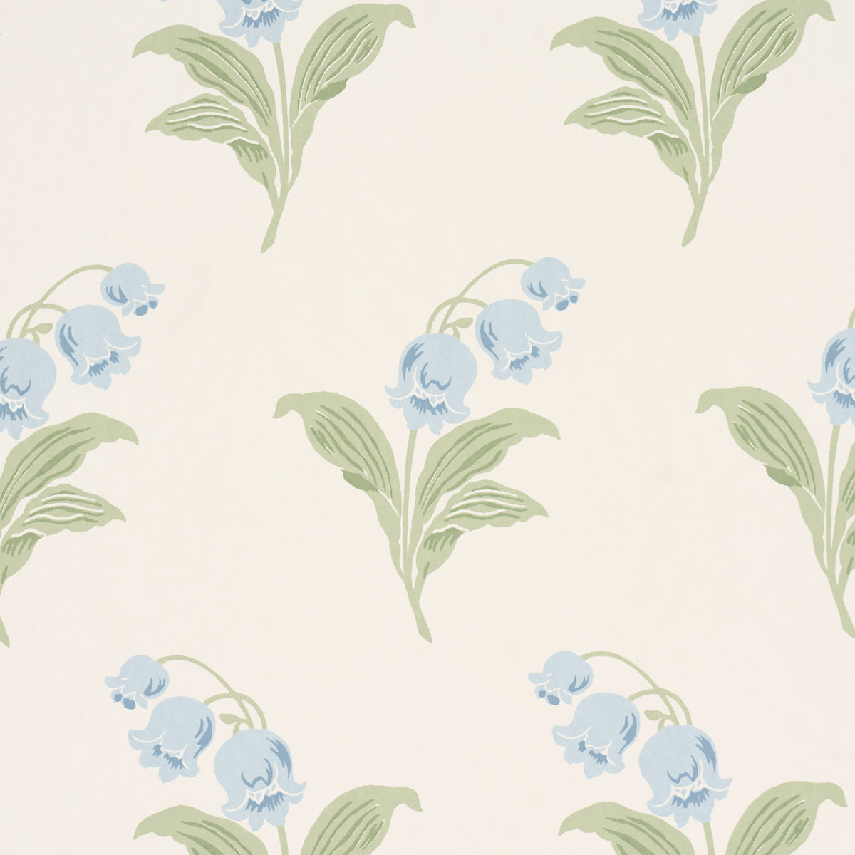 Schumacher Lily Of The Valley Bluebell Wallpaper Sample 5016280