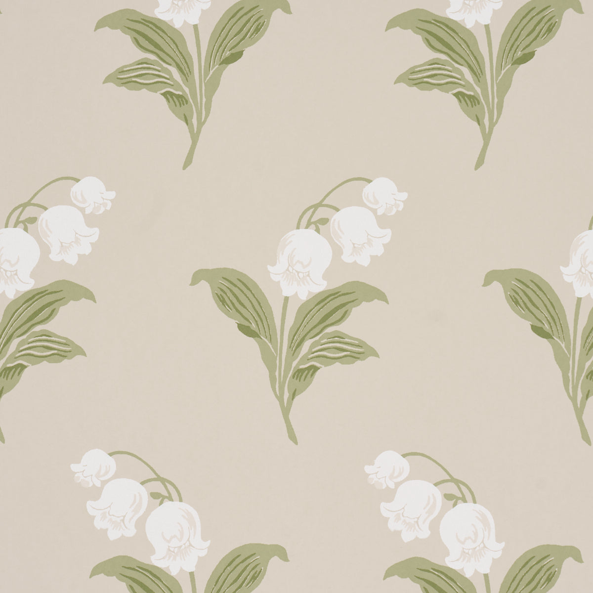 Schumacher Lily Of The Valley Spring Wallpaper Sample 5016281