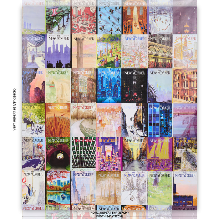 Schumacher The New Yorker City-View Covers Multicolor Wallpaper 5016330