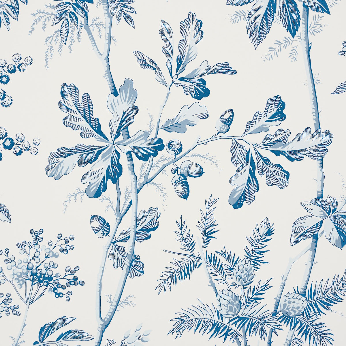 Schumacher Brantwood Vine Porcelain Wallpaper 5016351