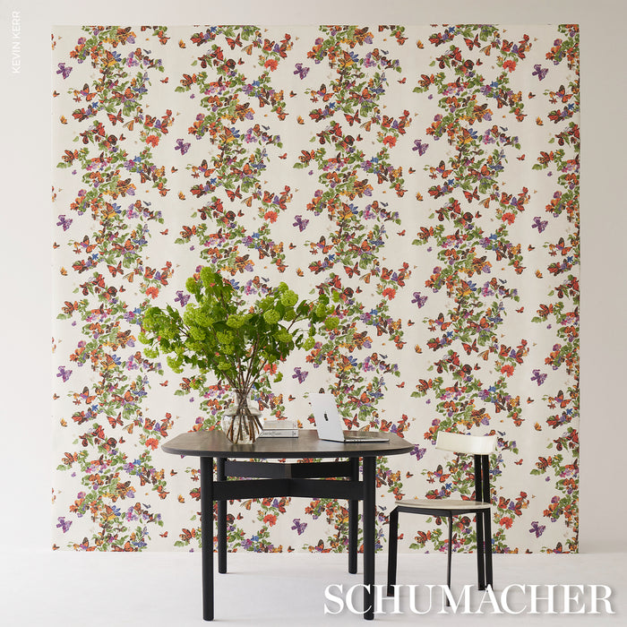 Schumacher Pyne Butterfly Monarch Orange Wallpaper 5016380