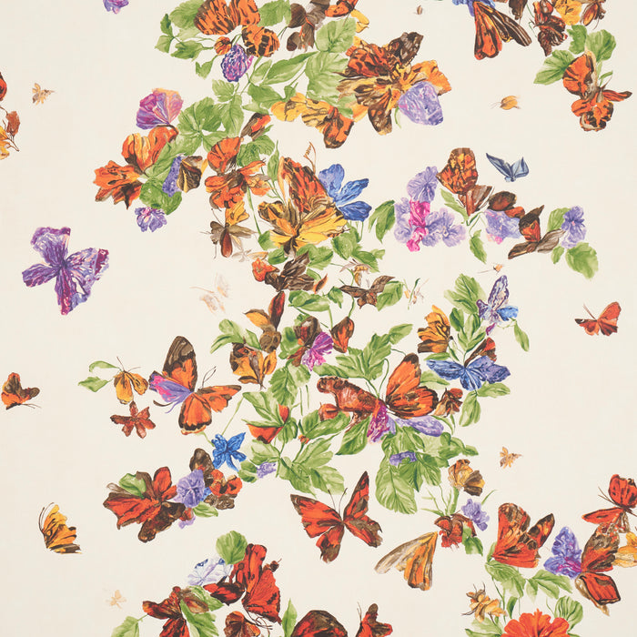 Schumacher Pyne Butterfly Monarch Orange Wallpaper 5016380