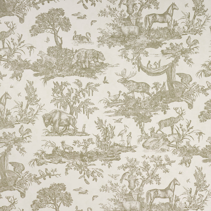 Schumacher Western Toile Stone Wallpaper 5016442