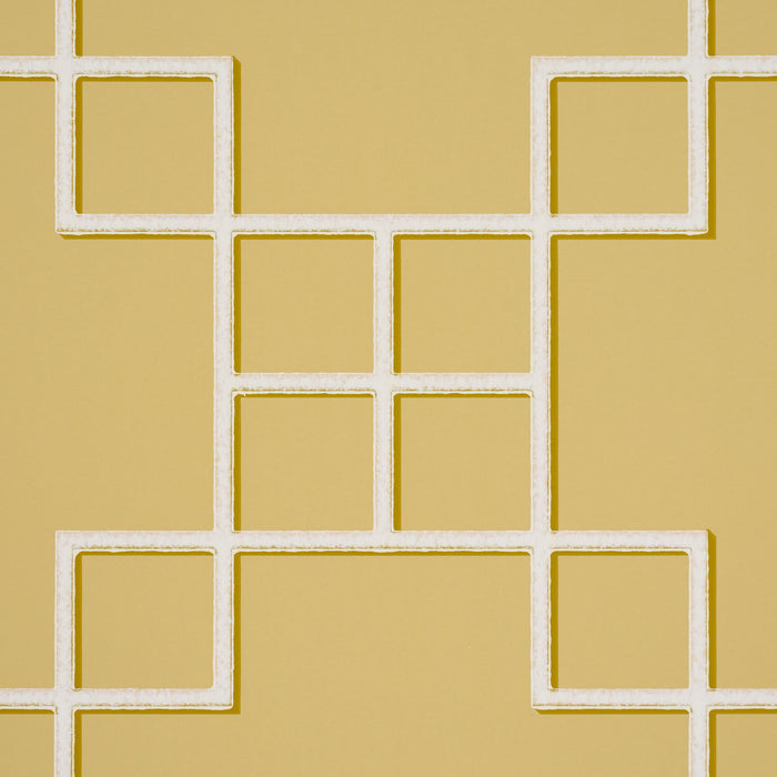 Schumacher Georgette Trellis Buttercup Wallpaper 5016500