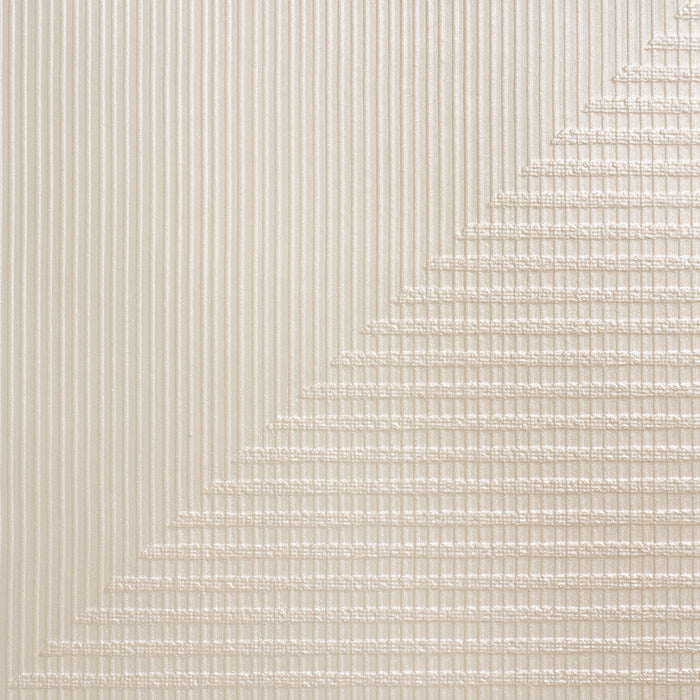 Schumacher Hand Combed Triangles Pearlescent Wallpaper 5016520