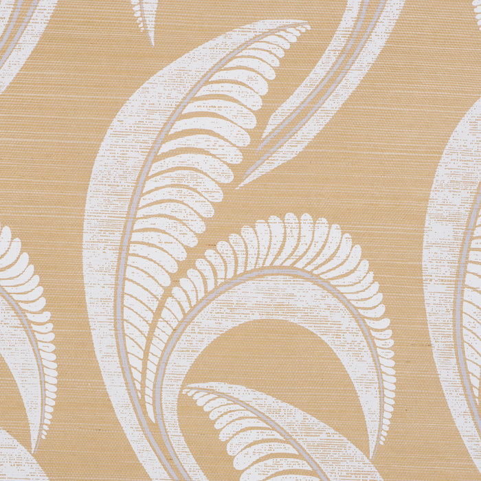 Schumacher Banana Leaf Sisal Oatmeal Wallpaper 5016550