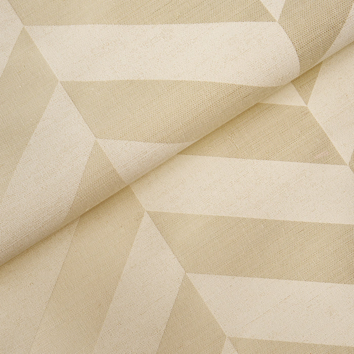 Schumacher Staggered Chevron Sisal Ivory Wallpaper 5016560