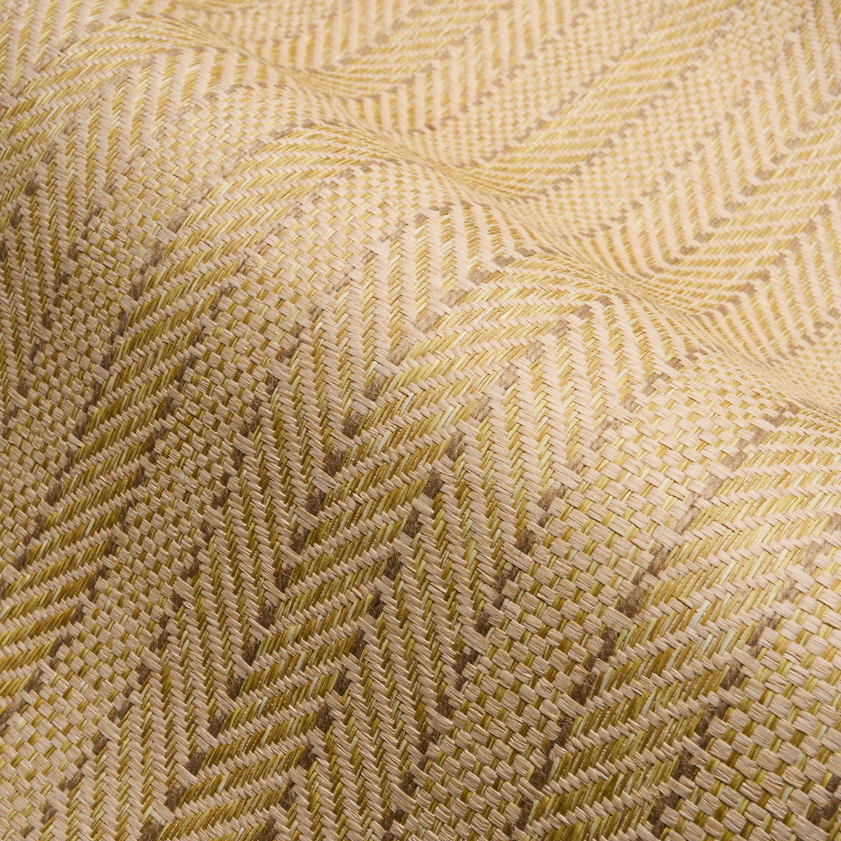 Schumacher Zig Zag Paperweave Sesame Wallpaper 5016600