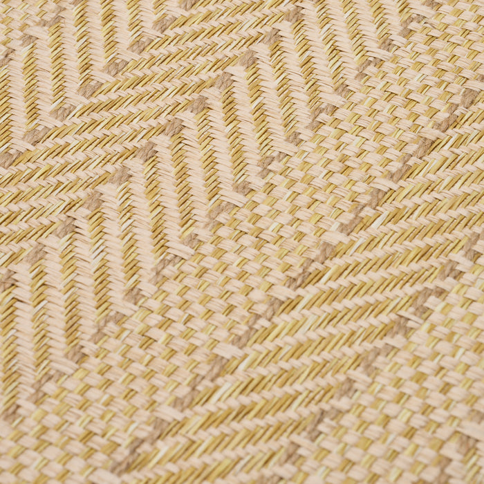 Schumacher Zig Zag Paperweave Sesame Wallpaper 5016600