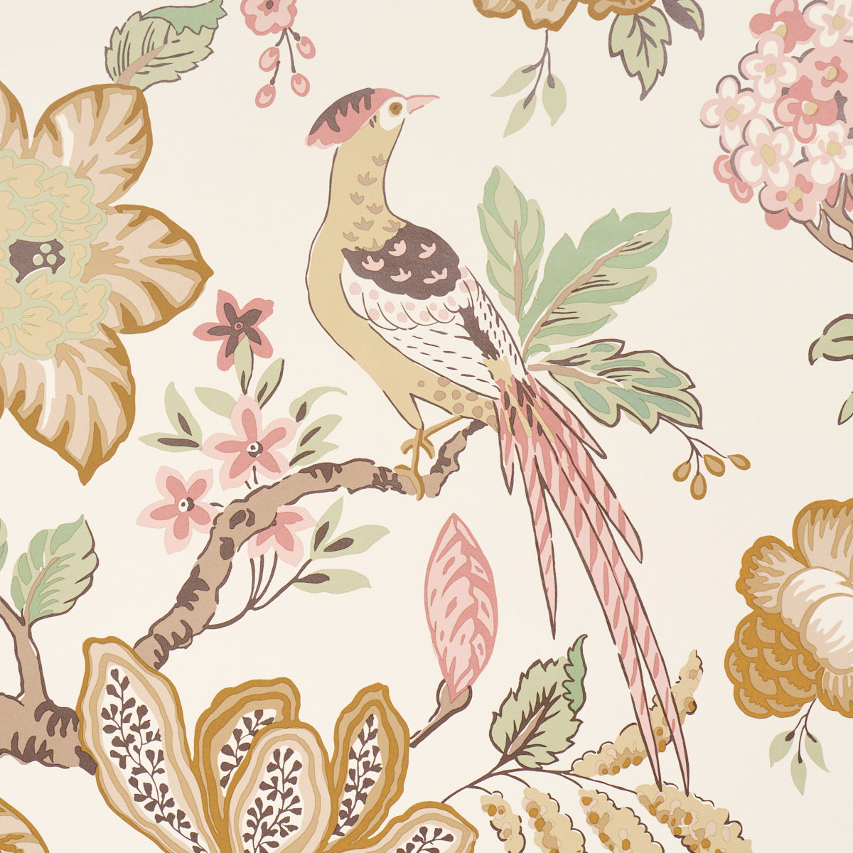 Schumacher Huntington Gardens Pã‰Tale Wallpaper Sample 5016661