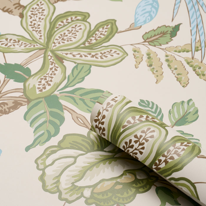 Schumacher Huntington Gardens Paradis Wallpaper Sample 5016662