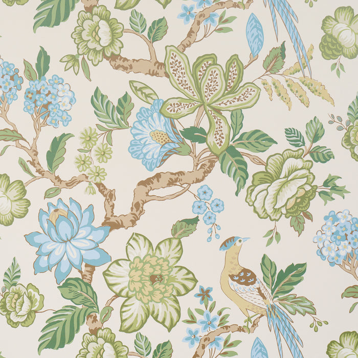 Schumacher Huntington Gardens Paradis Wallpaper Sample 5016662