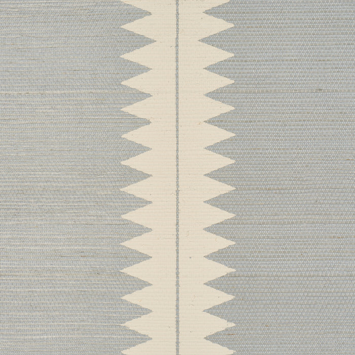 Schumacher Bristle Stripe Sisal Mineral Wallpaper Sample 5016740