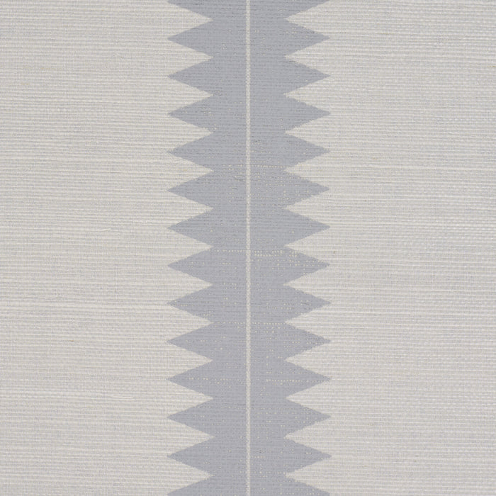 Schumacher Bristle Stripe Sisal Dove Wallpaper Sample 5016741