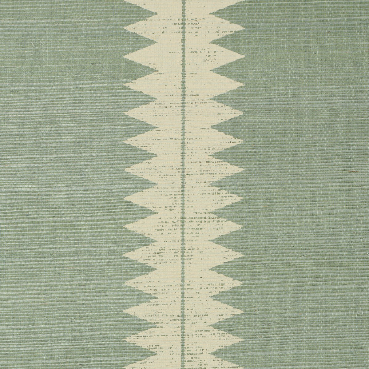 Schumacher Bristle Stripe Sisal Seaglass Wallpaper 5016742