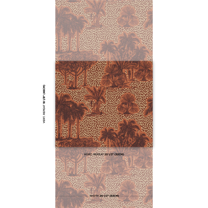 Schumacher Tropical Safari Print Sunset In Los Llanos Wallpaper 5016921