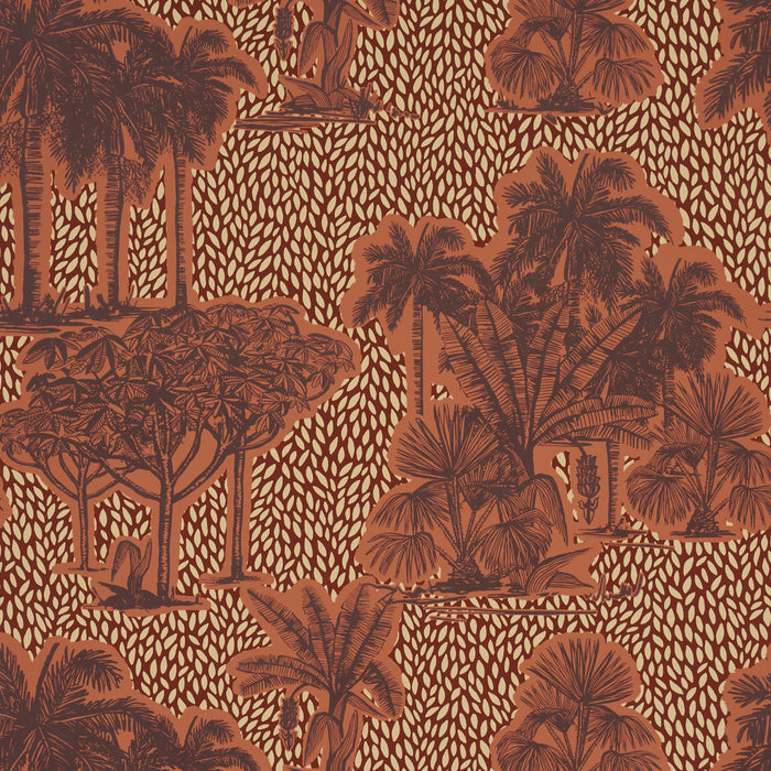 Schumacher Tropical Safari Print Sunset In Los Llanos Wallpaper 5016921