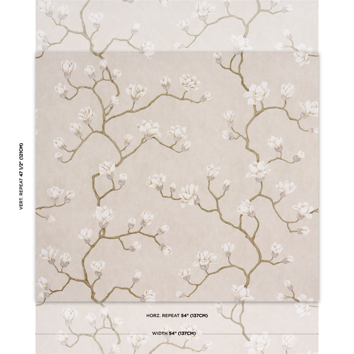 Schumacher Magnolia Tree Grisaille Wallpaper 5016931