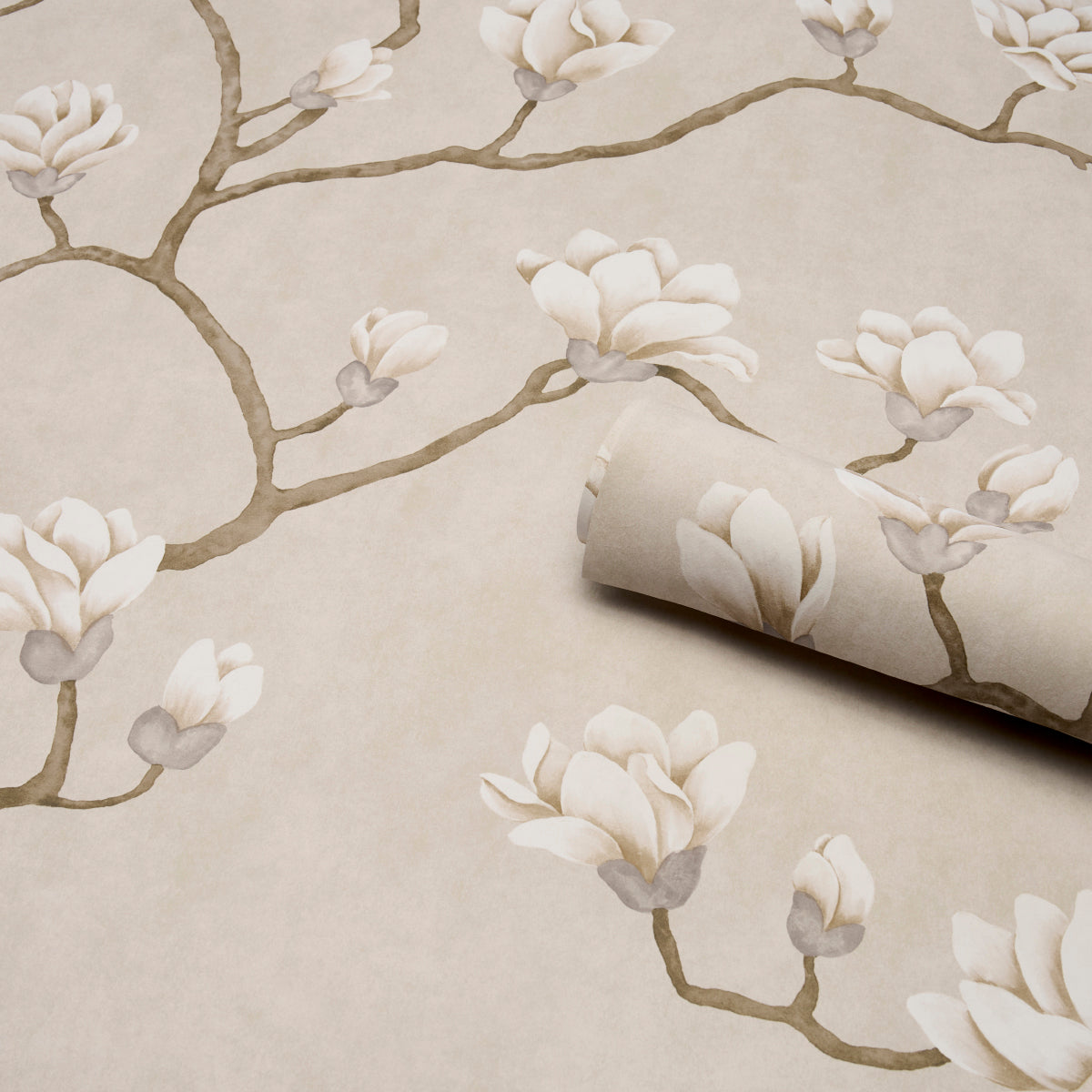 Schumacher Magnolia Tree Grisaille Wallpaper 5016931