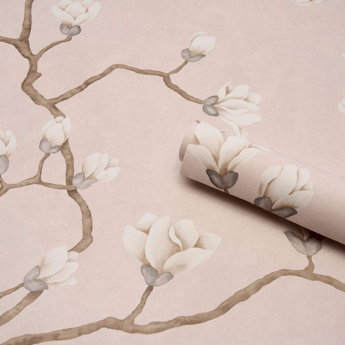 Schumacher Magnolia Tree Dusty Blush Wallpaper 5016933