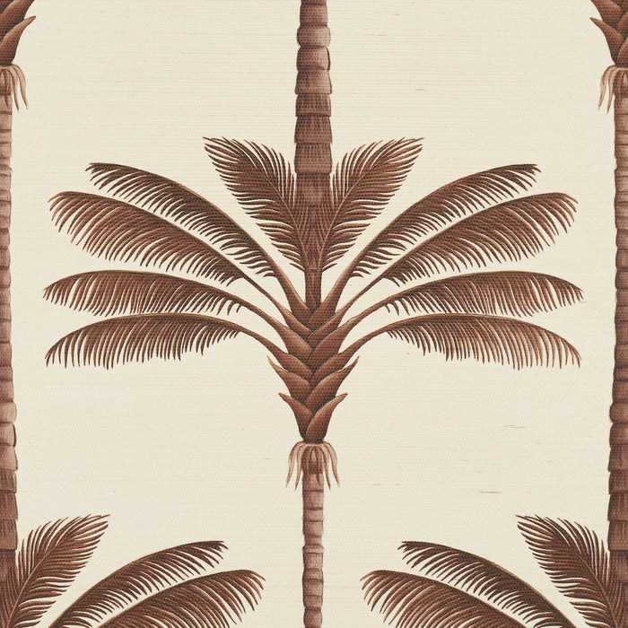 Schumacher A Palm Is A Palm Sisal Chocolate Meets Tobacco Wallpaper 5016960