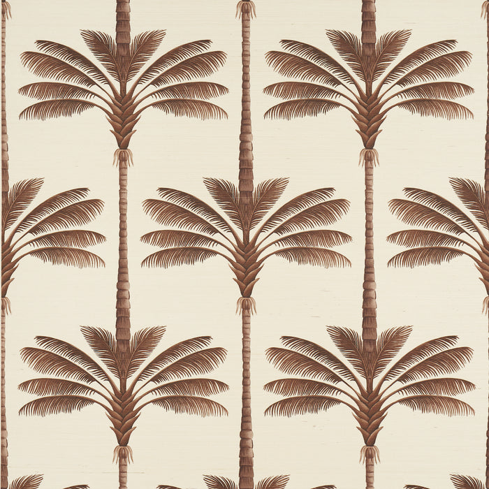 Schumacher A Palm Is A Palm Sisal Chocolate Meets Tobacco Wallpaper 5016960