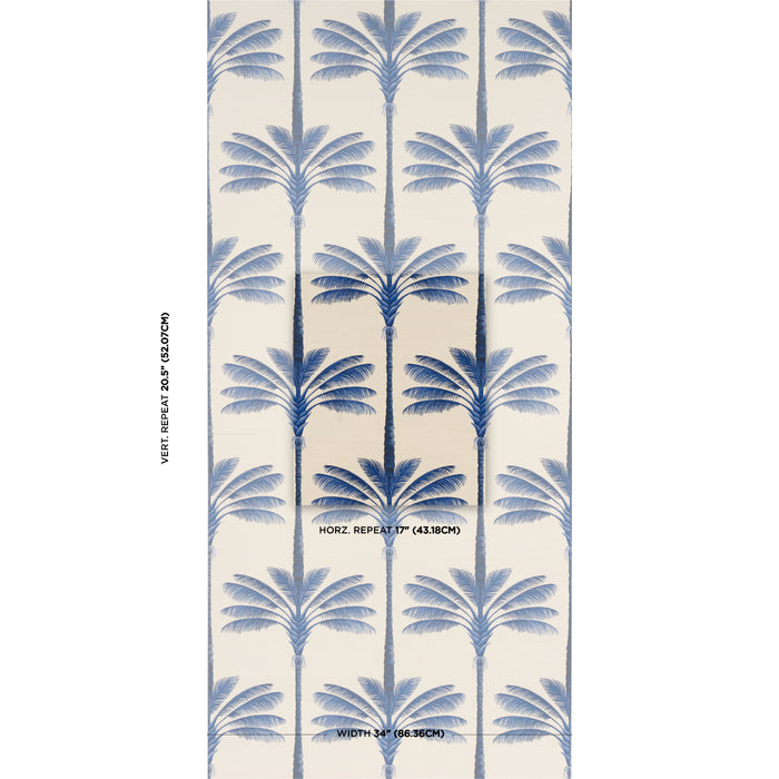 Schumacher A Palm Is A Palm Sisal Indigo Palm Grove Wallpaper 5016962