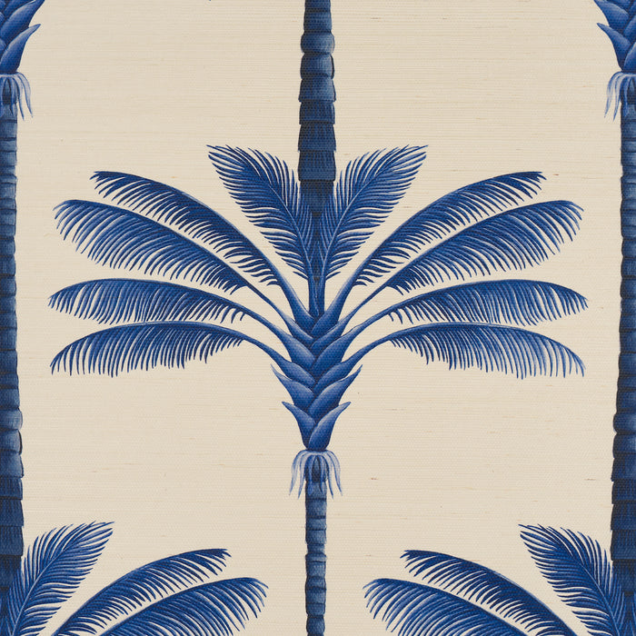 Schumacher A Palm Is A Palm Sisal Indigo Palm Grove Wallpaper 5016962