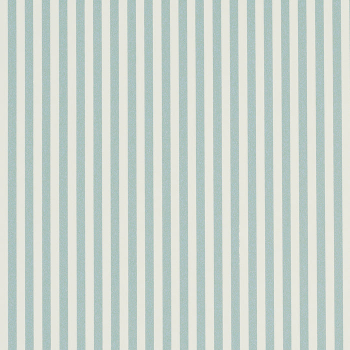 Schumacher Emma Stripe Narrow Aqua Wallpaper 5017194