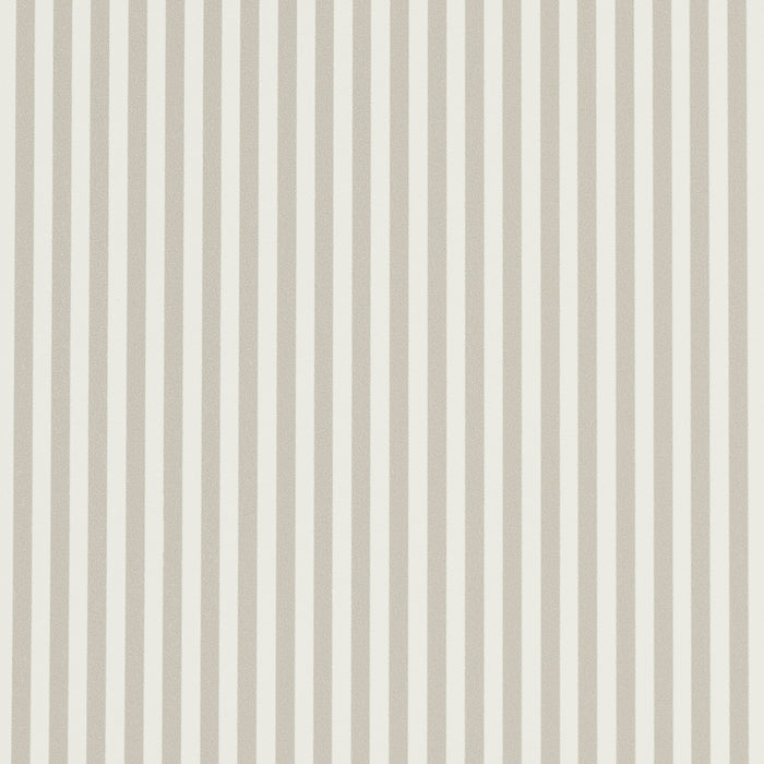 Schumacher Emma Stripe Narrow Stone Wallpaper 5017198