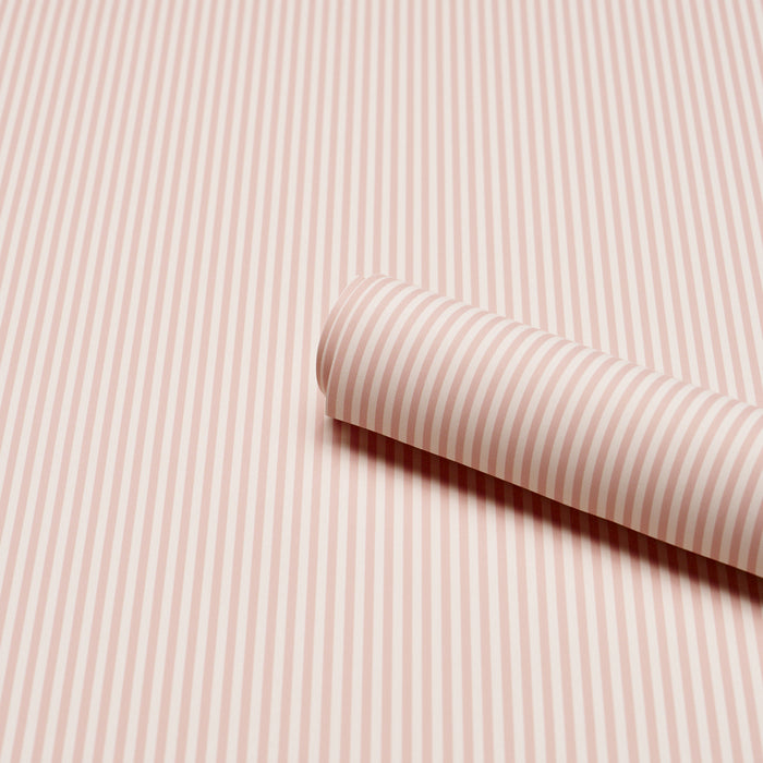 Schumacher Emma Stripe Narrow Blush Wallpaper 5017199